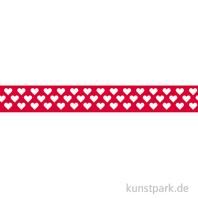 Artikelbild 2 des Artikels “Washi-Tape Herzen Rot, 15 mm, 10 m Rolle “
