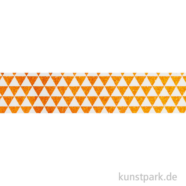 Artikelbild 2 des Artikels “Washi-Tape Hotfoil Kupfer Dreieck, 15 mm, 5 m Rolle “