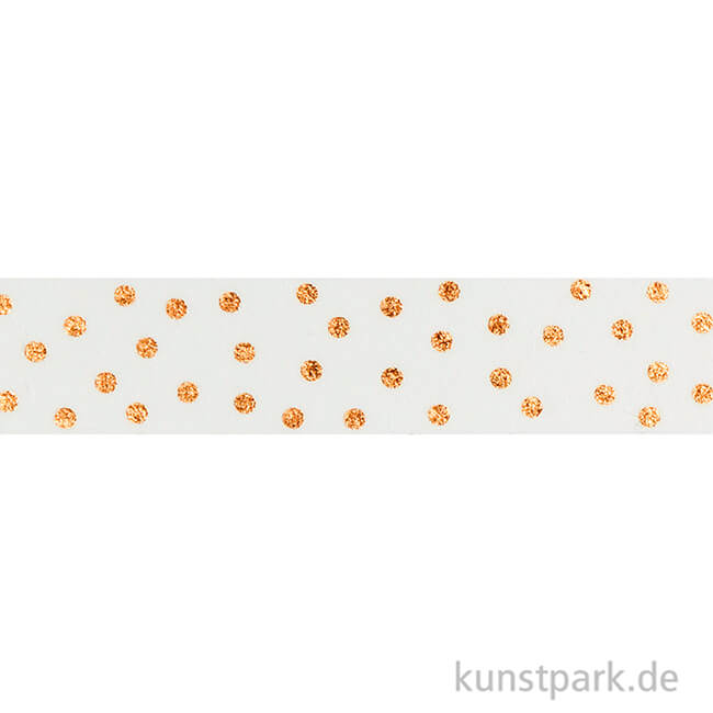 Artikelbild 2 des Artikels “Washi-Tape Hotfoil Rosegold Dots, 15 mm, 5 m Rolle “