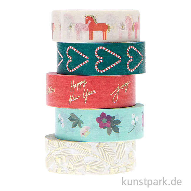 Artikelbild 2 des Artikels “Washi Tape Set - Christmas Rocks, Figürlich, 5 Stück, je 10 m “
