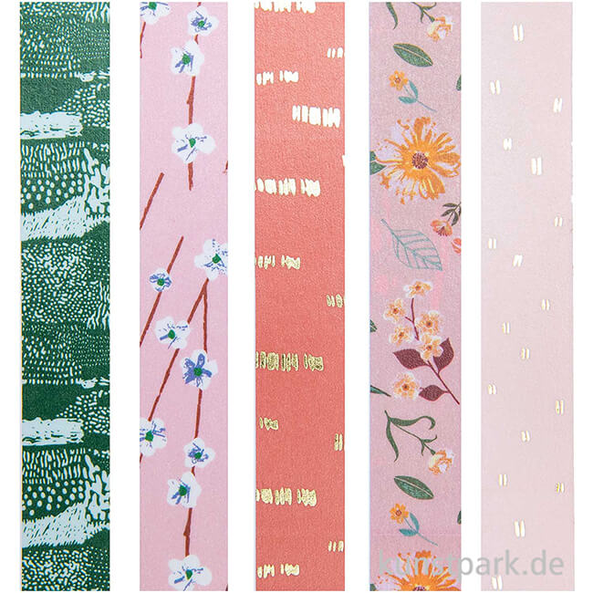 Artikelbild 2 des Artikels “Washi Tape Set - Nature Matters Blumen, 5 Stück, je 10 m “