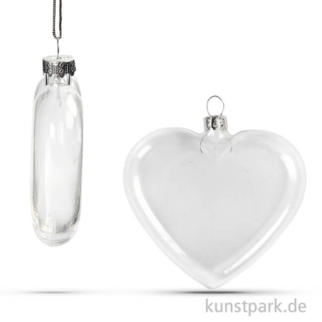 Artikelbild 2 des Artikels “Weihnachtskugel in Herzform, 7,8x9 cm, 6 Stück “