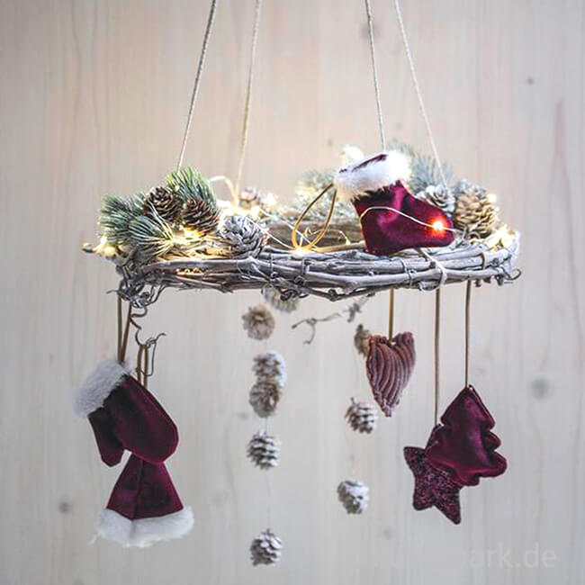 Artikelbild 2 des Artikels “Winteraccessoires zum Hängen - Bordeaux, 6,5 x 8 cm, 3 Stück “