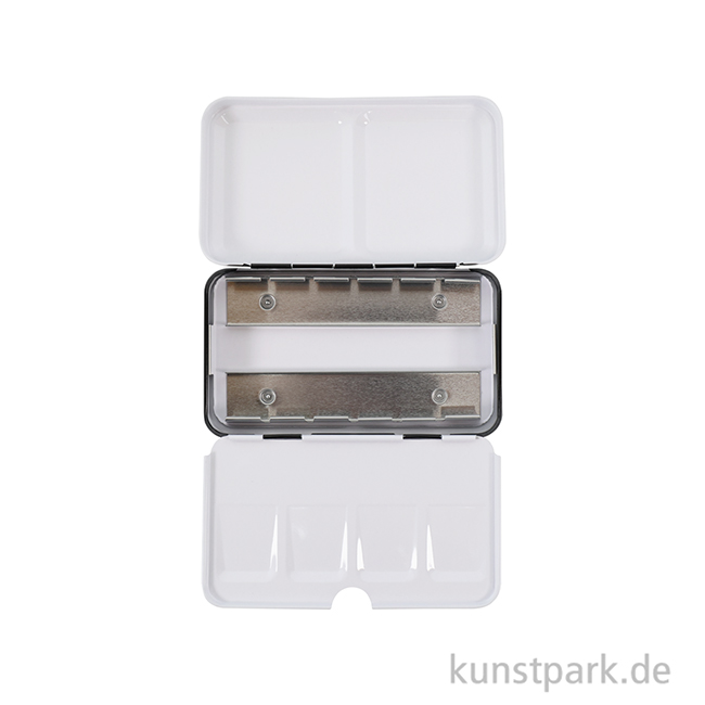 Artikelbild 3 des Artikels “Aquarell-Leerkasten aus Metall für 12 halbe oder 6 ganze Näpfe “