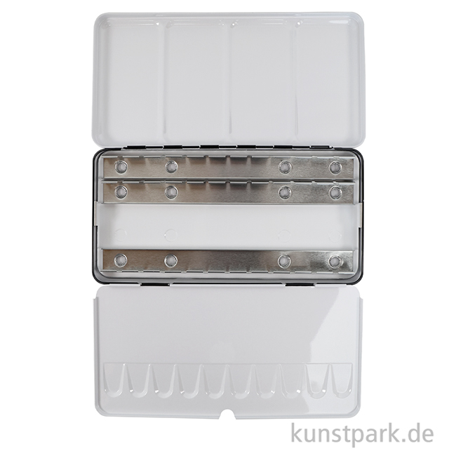 Artikelbild 3 des Artikels “Aquarell-Leerkasten aus Metall für 36 halbe oder 18 ganze Näpfe “