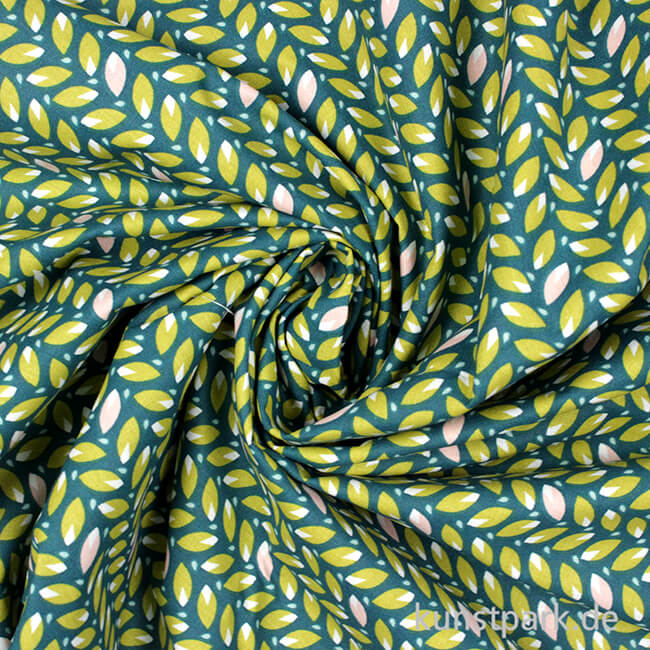 Artikelbild 3 des Artikels “Baumwollstoff - Blätter Grün - 1 m x 1,5 m “