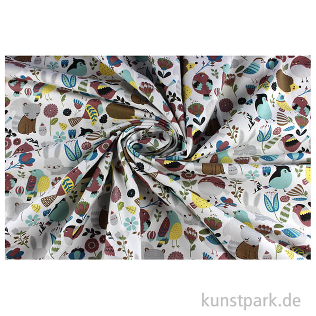 Artikelbild 3 des Artikels “Baumwollstoff - Waldtiere - 1 m x 1,6 m “