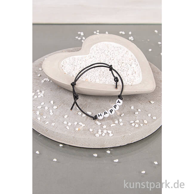 Artikelbild 3 des Artikels “Buchstaben-Perlen aus Kunststoff, Weiß, 6 mm, 40 g “