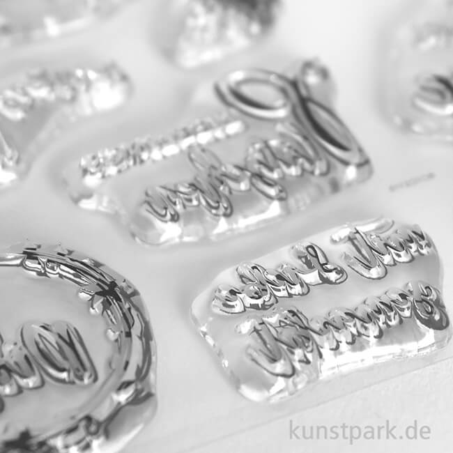 Artikelbild 3 des Artikels “Clear Stamps - Süße Grüße mit 9 Motiven als Silikonstempel “