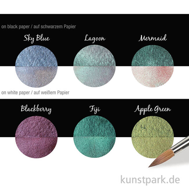 Artikelbild 3 des Artikels “COLIRO Pearl Colors - 6 Perlglanzfarben im Metallkasten, Paradise “