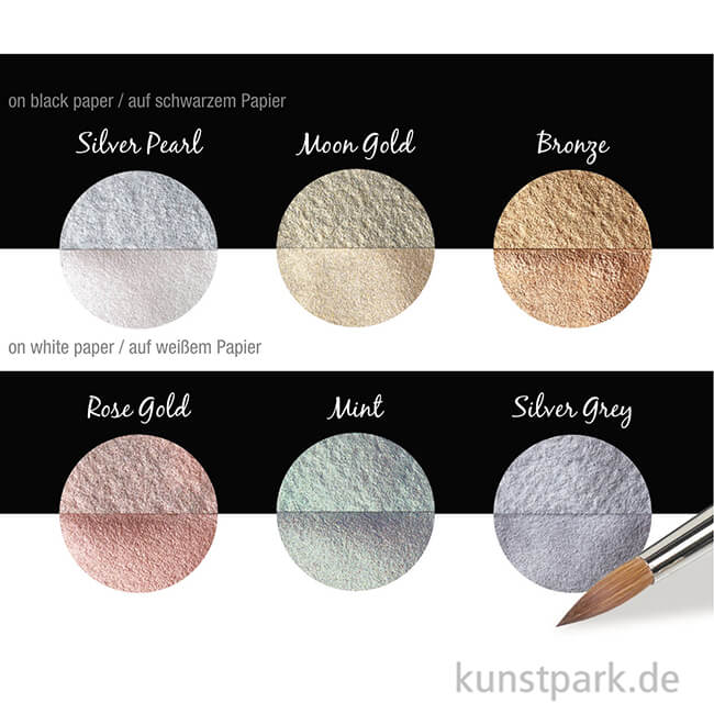 Artikelbild 3 des Artikels “COLIRO Pearl Colors - 6 Perlglanzfarben im Metallkasten, Silk “