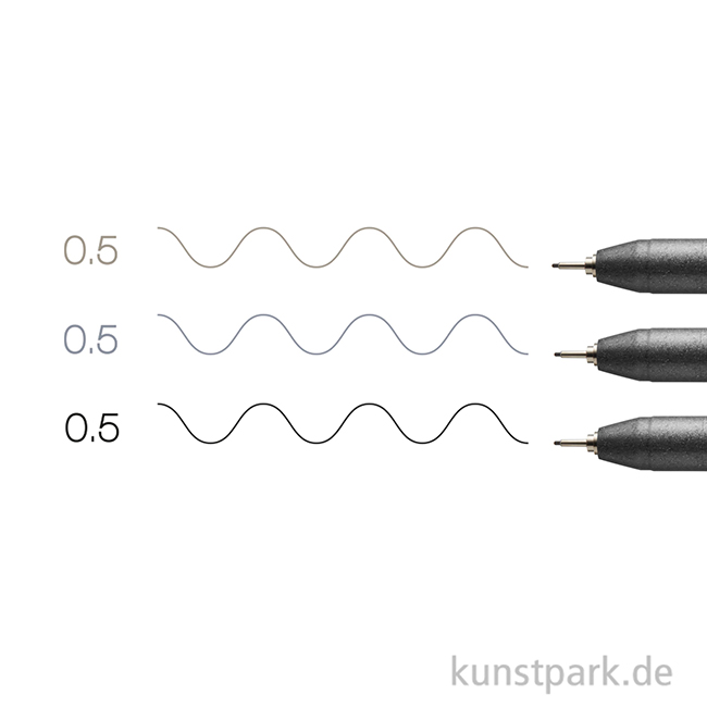 Artikelbild 3 des Artikels “COPIC Multiliner Set - Grautöne + Schwarz, 0,5 mm “