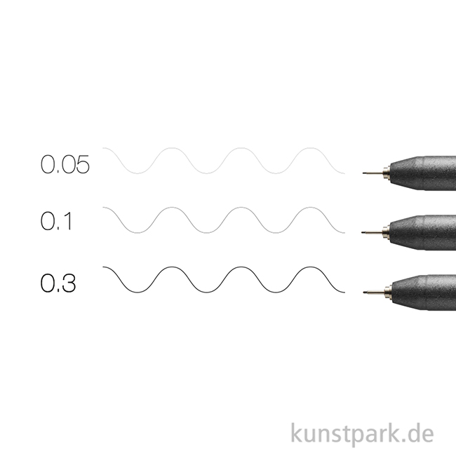 Artikelbild 3 des Artikels “COPIC Multiliner Set - Schwarz, 3 Strichstärken, 0,05-0,3 mm “