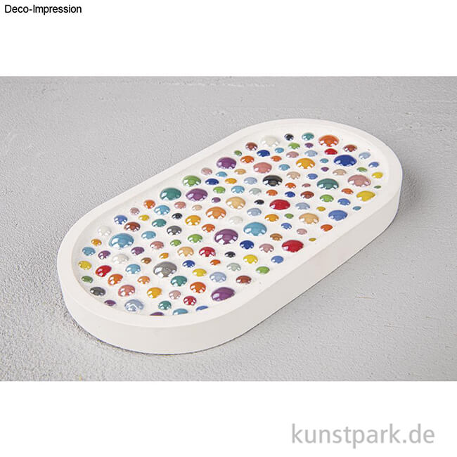Artikelbild 3 des Artikels “Diamond Glas Mosaiksteine, Rund, Bunt, 0,6-1,2 cm, 180g “