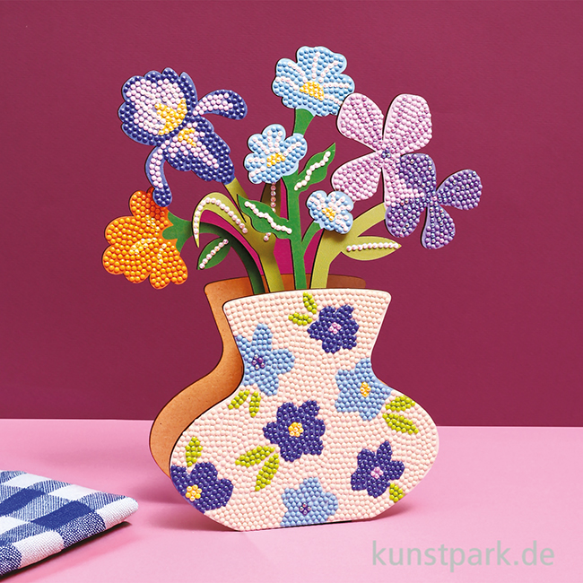 Artikelbild 3 des Artikels “Diamond Painting Set - Blumenvase, Blau “