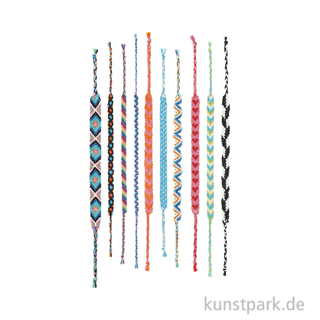 Artikelbild 3 des Artikels “DIY Freundschaftsarmbänder Set, Classic Colours, 10 x 8 m Garn “