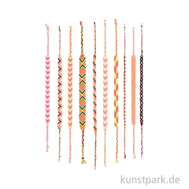 Artikelbild 3 des Artikels “DIY Freundschaftsarmbänder Set, Neon Colours, 10 x 8 m Garn “