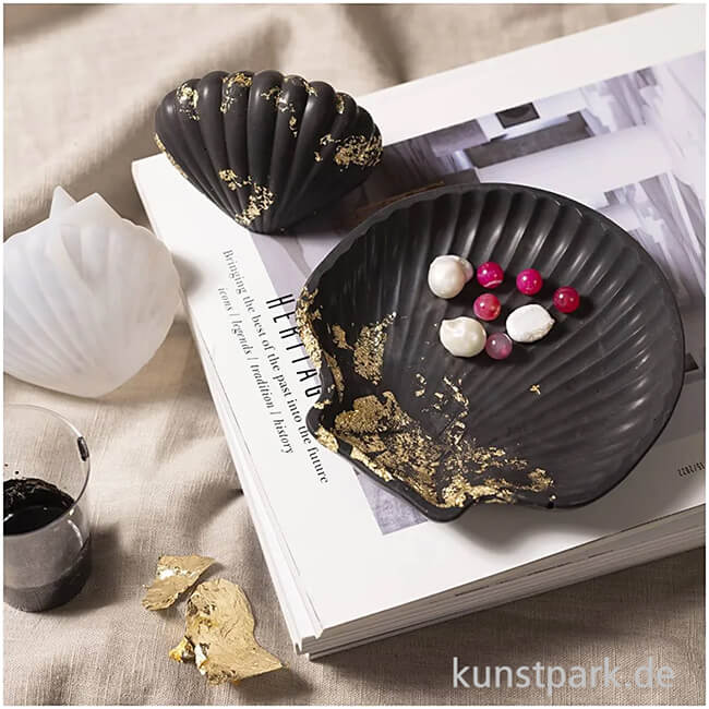 Artikelbild 3 des Artikels “DIY Set - Muschelschale + Deko Gießen, Schwarz, Gold “