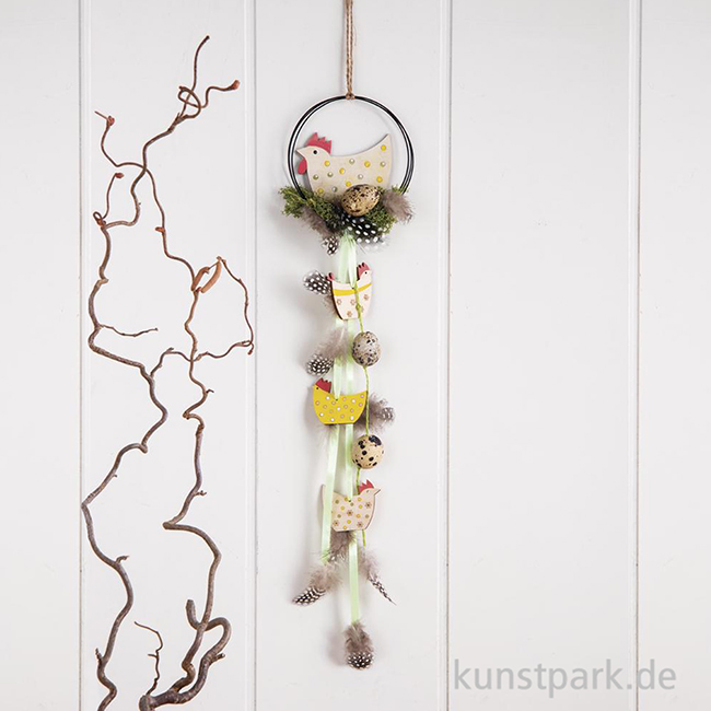 Artikelbild 3 des Artikels “Draht Ring zum Hängen, Schwarz, Durchmesser 10 cm “