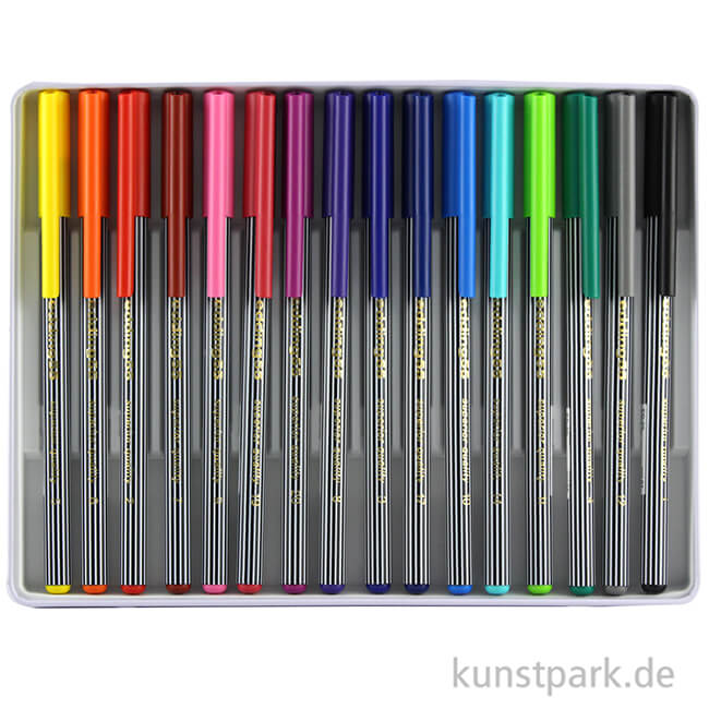 Artikelbild 3 des Artikels “edding 55 Fineliner Set, Metallschachtel mit 16 Farben “