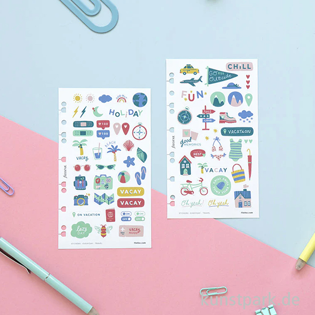 Artikelbild 3 des Artikels “FILOFAX Sticker - Everyday Travel, 6 Stickerbögen “