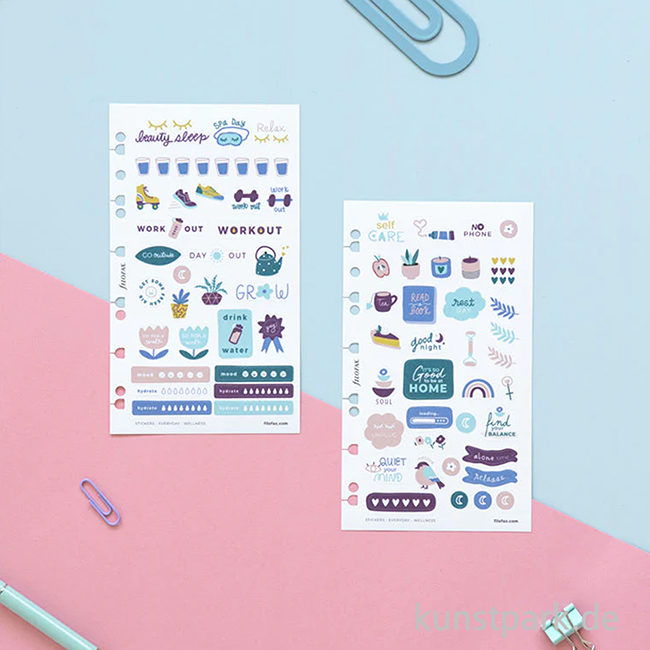 Artikelbild 3 des Artikels “FILOFAX Sticker - Everyday Wellness, 6 Stickerbögen “