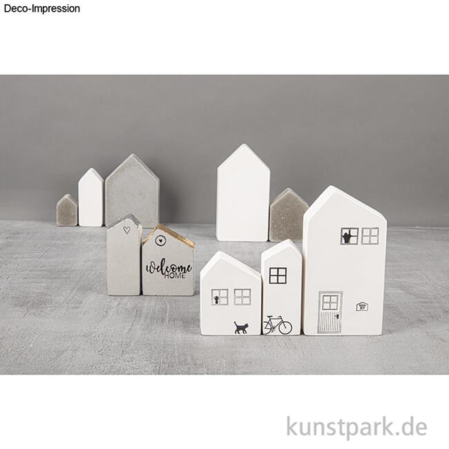 Artikelbild 3 des Artikels “Gießform - 3 Häuser mit Schrägdach, Tiefe 3 cm “
