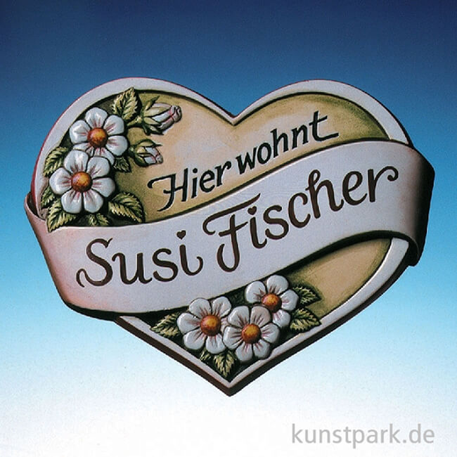 Artikelbild 3 des Artikels “Gießform - Haus-Türschild, Herz “