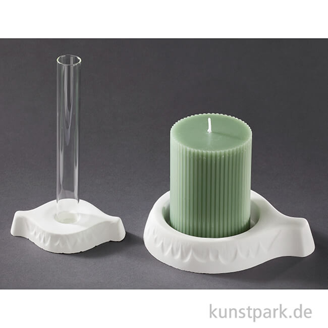 Artikelbild 3 des Artikels “Gießform - Kerzenhalter III für Stab- + Stumpenkerzen “