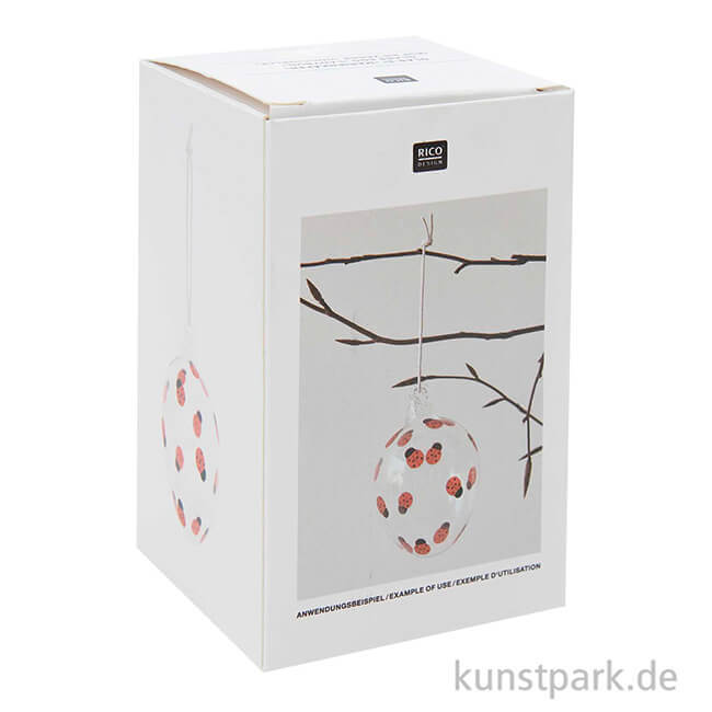 Artikelbild 3 des Artikels “Glas Ei - Marienkäfer “