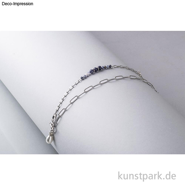 Artikelbild 3 des Artikels “Gliederkette Paperclip geprägt, Silber, 1,2 x 5,4 x 15 mm, Länge 80 cm “
