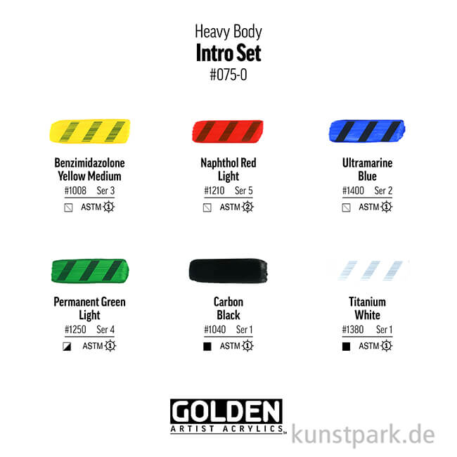 Artikelbild 3 des Artikels “GOLDEN Heavy Body Acryl - Intro Set, 6 x 22 ml “
