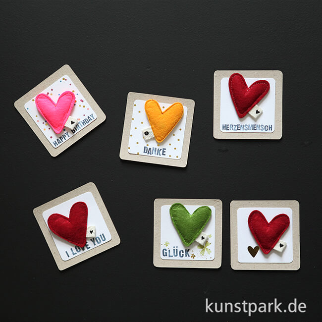 Artikelbild 3 des Artikels “Good old friends - Filzherzmagnet, Danke “
