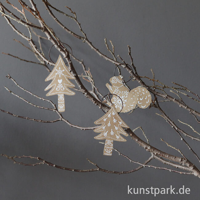 Artikelbild 3 des Artikels “Good old friends - Lebkuchenornamente, 3er Set, Winterwald “