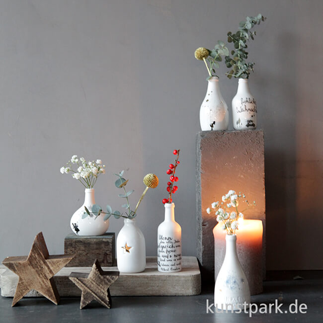 Artikelbild 3 des Artikels “Good old friends - Mini Flaschenvase, Winter, Stern “
