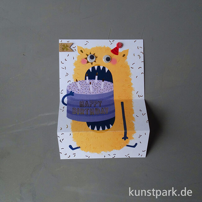 Artikelbild 3 des Artikels “Good old friends - Monsterkarte, Happy Birthday, Gelbes Monster “