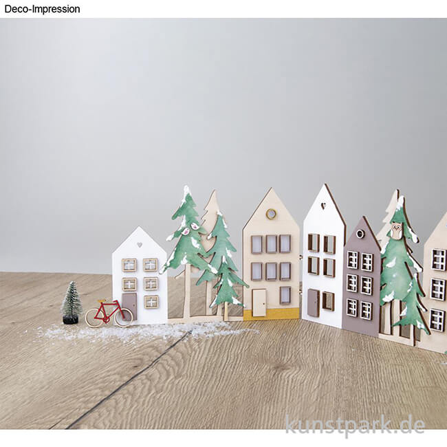 Artikelbild 3 des Artikels “Holz Deko Aufsteller, Häuser, Natur, 64-teilig “