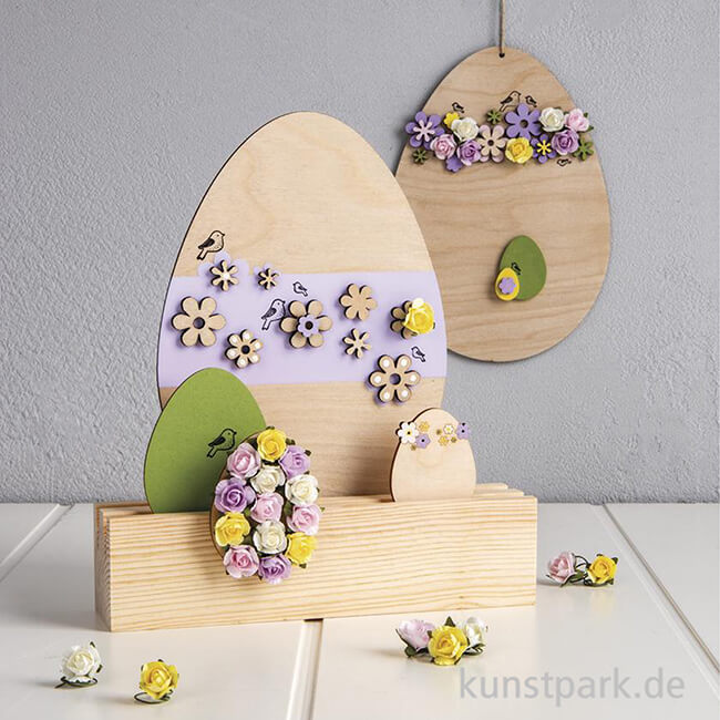 Artikelbild 3 des Artikels “Holz Deko Ostereier, Natur, 4,5-7,5 cm, Stärke 6 mm, 5 Stück “
