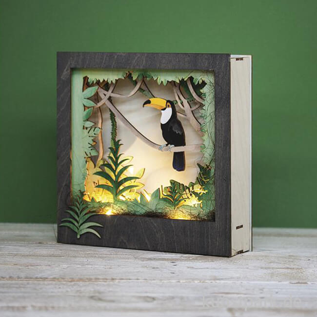 Artikelbild 3 des Artikels “Holzbausatz 3D-Motivrahmen - Tukan “