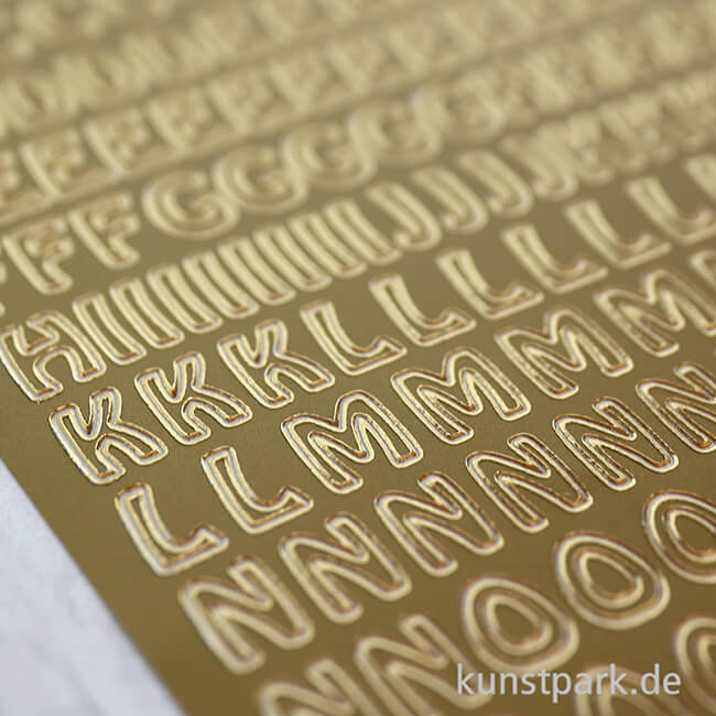 Artikelbild 3 des Artikels “Kreativ Sticker - Buchstaben groß, Gold, 10 x 23 cm “