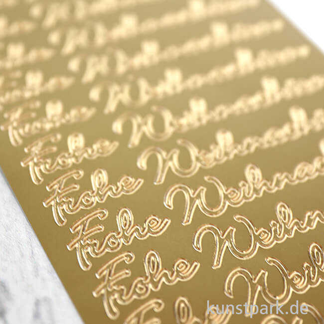 Artikelbild 3 des Artikels “Kreativ Sticker - Frohe Weihnachten Schrift, Gold, 10 x 23 cm “