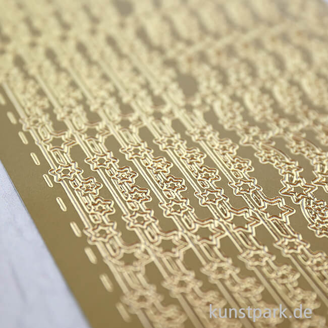 Artikelbild 3 des Artikels “Kreativ Sticker - Sterne 2, Gold, 10 x 23 cm “