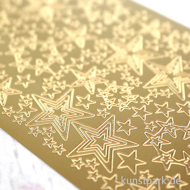 Artikelbild 3 des Artikels “Kreativ Sticker - Sterne 3, Gold, 10 x 23 cm “