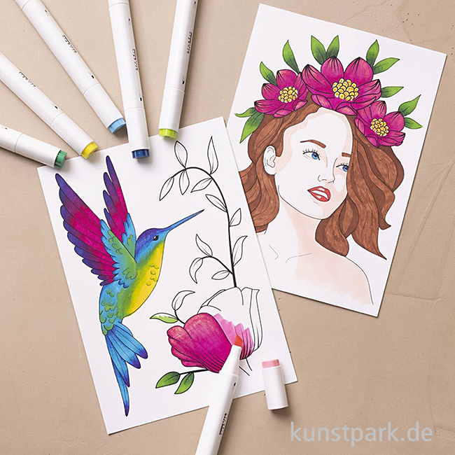 Artikelbild 3 des Artikels “Malset für Anfänger - Ausmalen mit Zeichenmarkern “