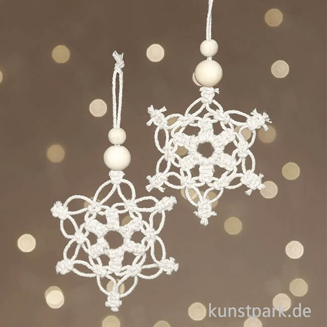 Artikelbild 3 des Artikels “Mini Bastelset Makramee - Schneeflocken, 10 cm “