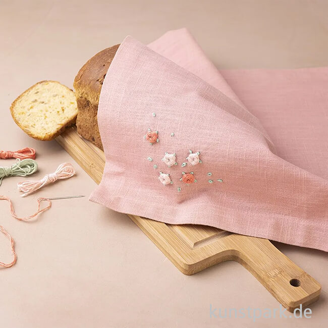Artikelbild 3 des Artikels “Mini Stickset - Stoffserviette, Staubrosa “