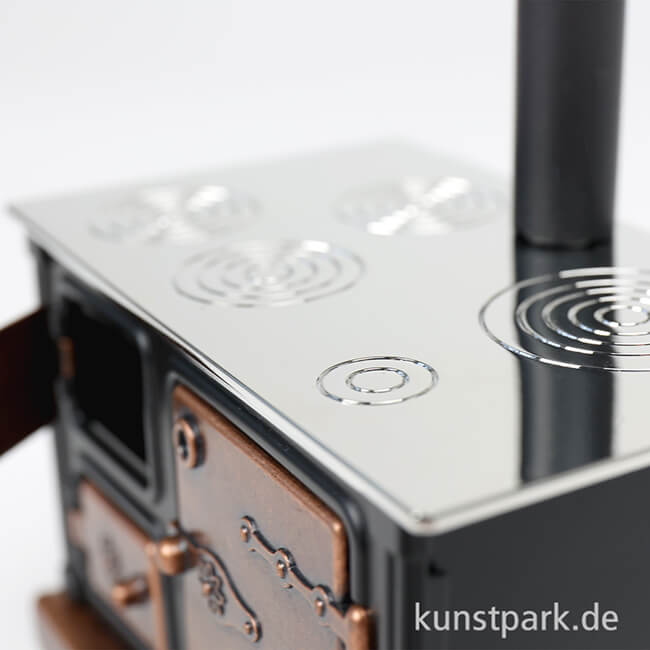 Artikelbild 3 des Artikels “Miniatur Küchenherd, Metall Schwarz, 9,5 x 5,7 x 14 cm “