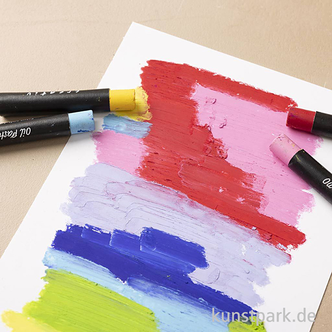Artikelbild 3 des Artikels “Ölpastellkreiden, Länge 7 cm, Dicke 11 mm, Standard-Farben, 12 Stück “