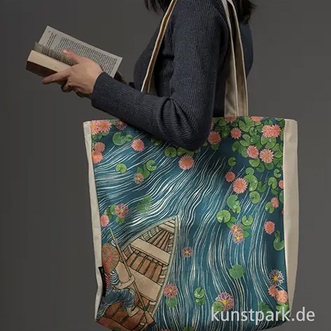 Artikelbild 3 des Artikels “PAPERBLANKS Jutebeutel - Yuko, Fluss der Lotusblüten “