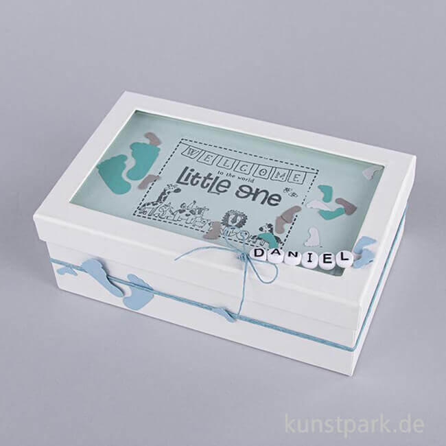 Artikelbild 3 des Artikels “Pappmache Box mit Schütteldeckel, Weiß Größe 20x12,5x7 cm “